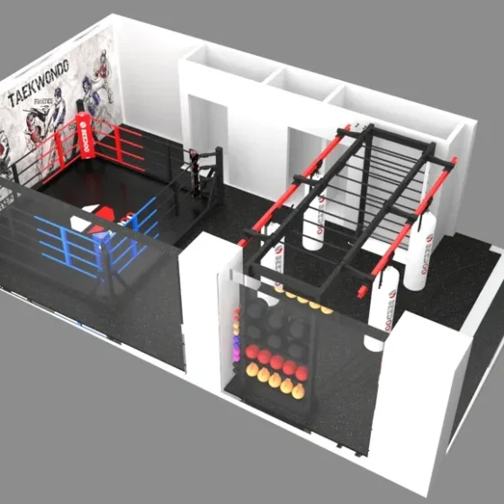 caso de diseño de gimnasio