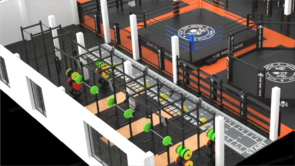 elite fight center 3D design 3